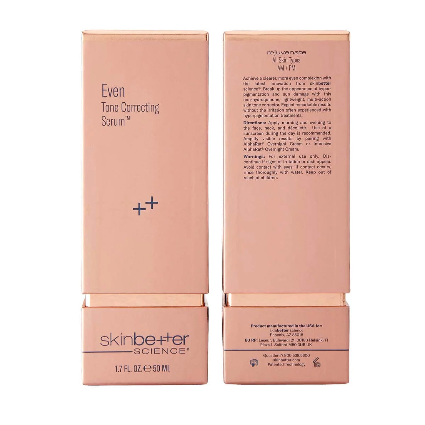 skinbetter science Even Tone Correcting Serum packaging on a white background