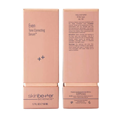 skinbetter science Even Tone Correcting Serum packaging on a white background