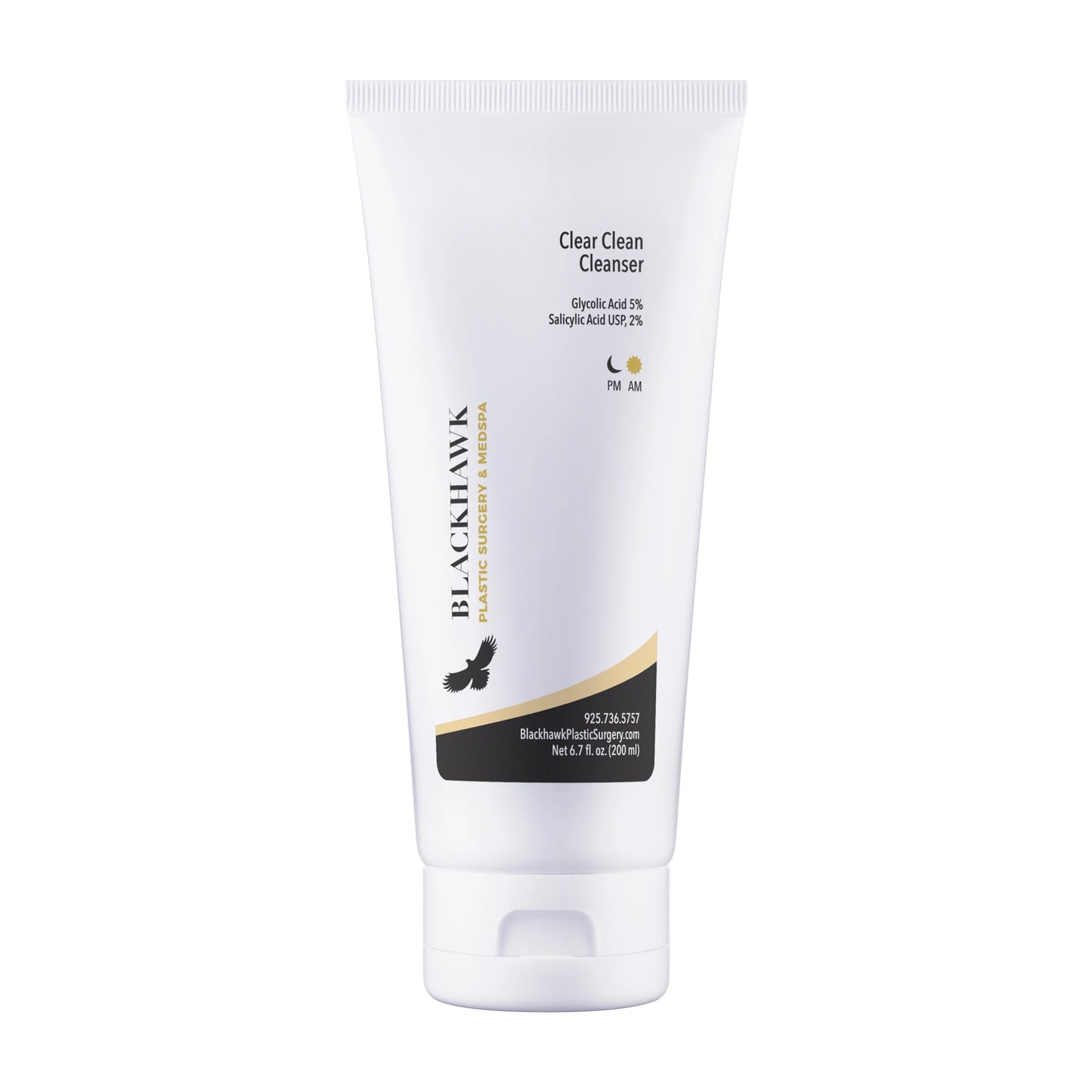Tube of Blackhawk Clear Clean Cleanser on a white background
