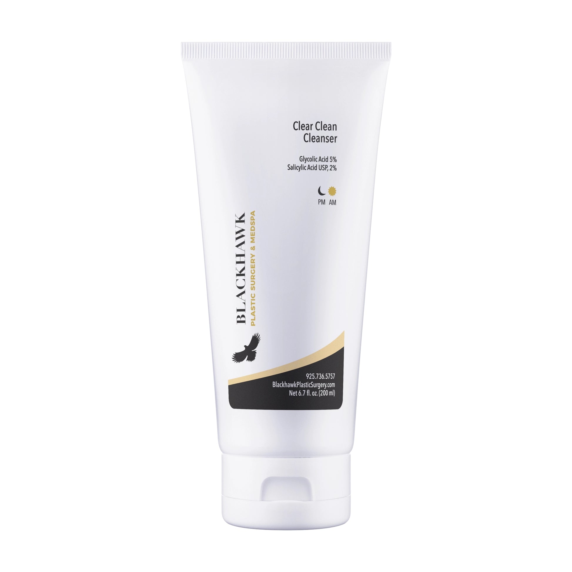 Tube of Blackhawk Clear Clean Cleanser on a white background