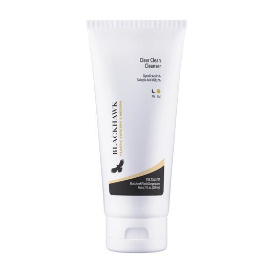 Tube of Blackhawk Clear Clean Cleanser on a white background