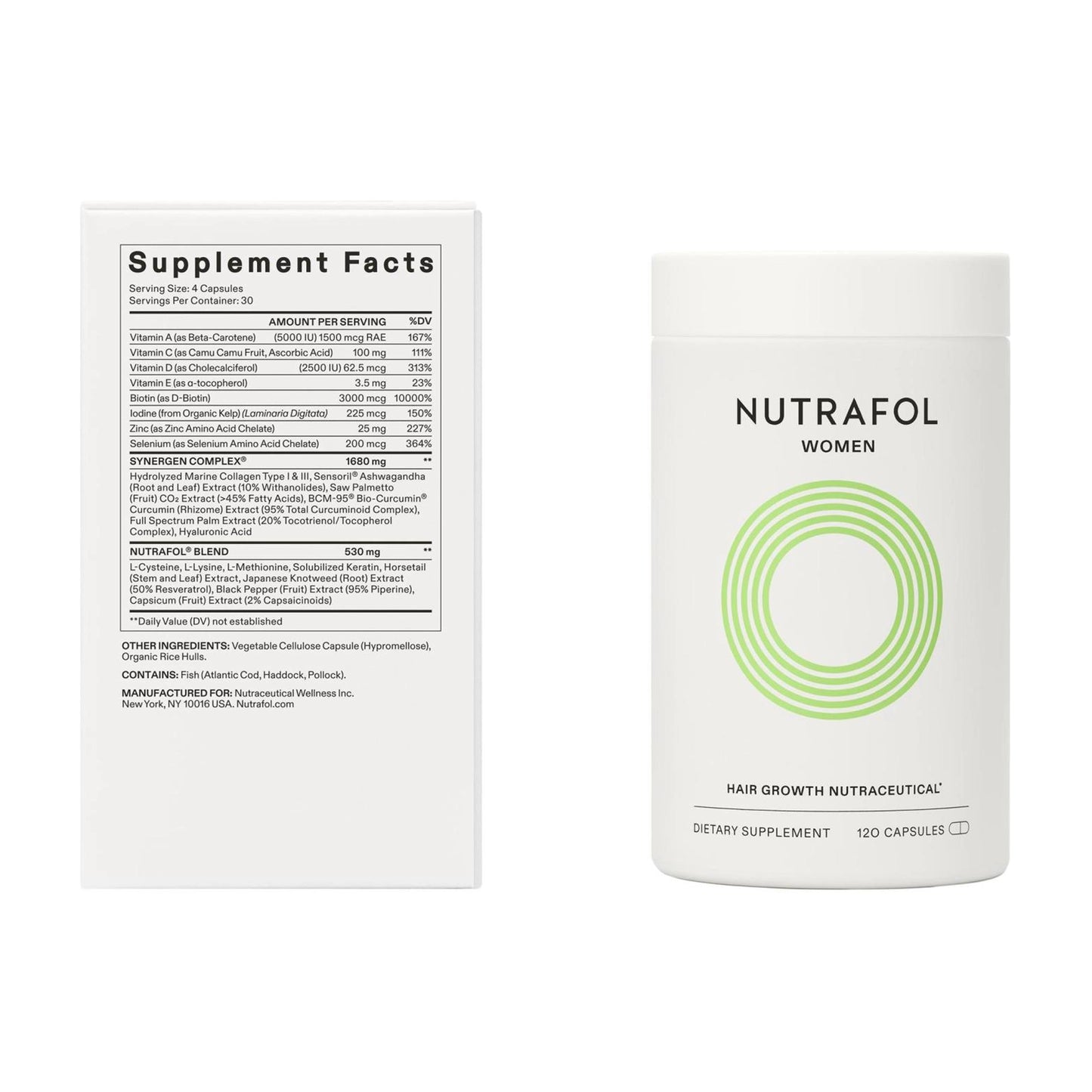 Nutrafol Women Hair Growth Nutraceutical 120 Capsules (30 days)